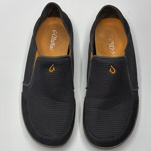 OluKai Men’s Size 9 Charcoal Grey Textile Slip On Loafers